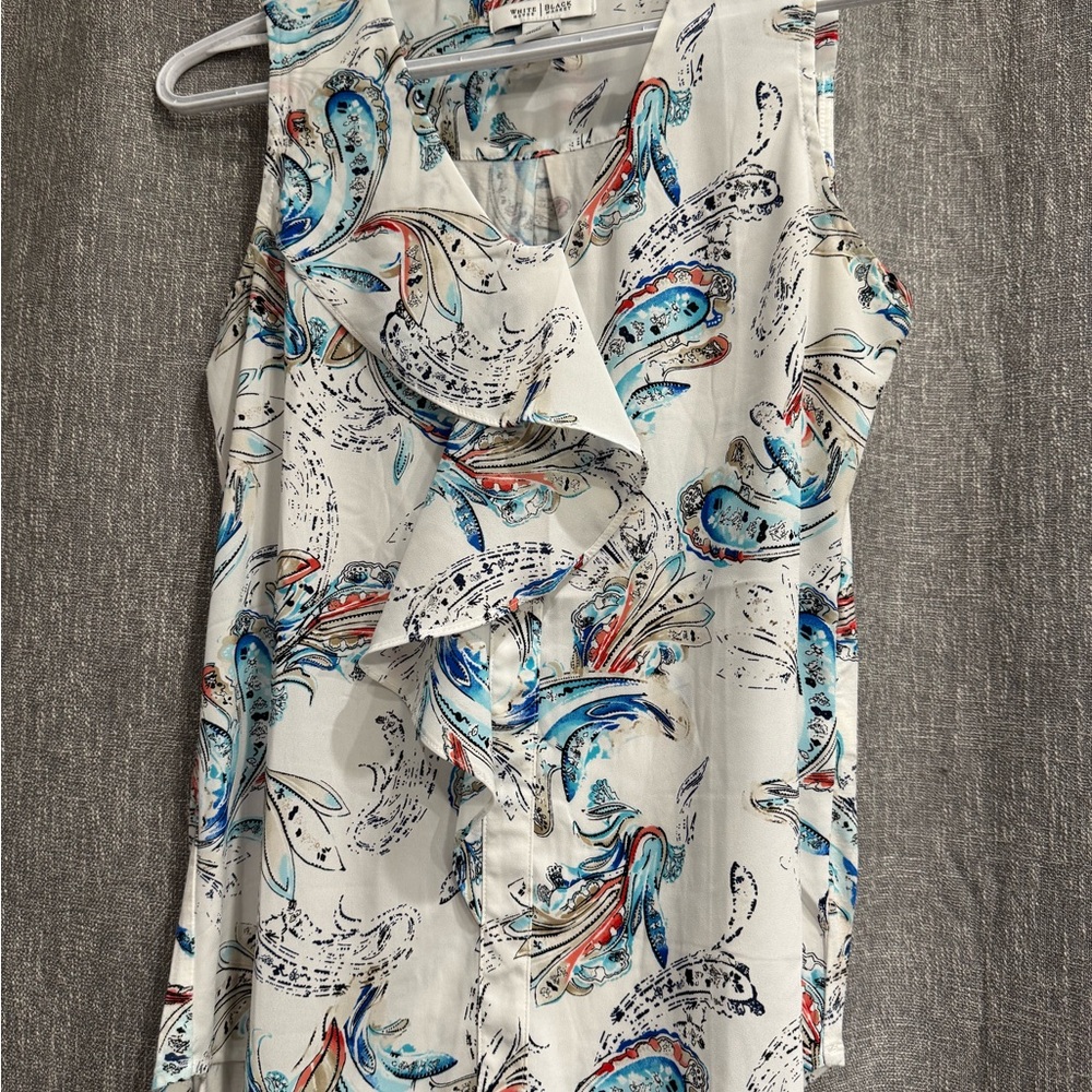 White House Black Market Multicolor Sleeveless Blouse